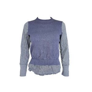 y2k faux-layered blouse